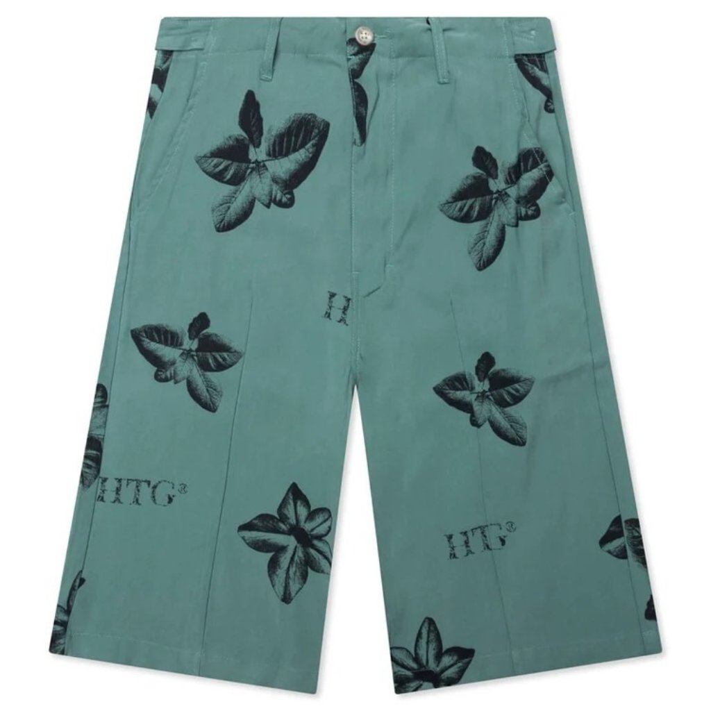 Honor The Gift Htg Floral Shorts Mens 30 Teal Green Botanical Russell Westbrook